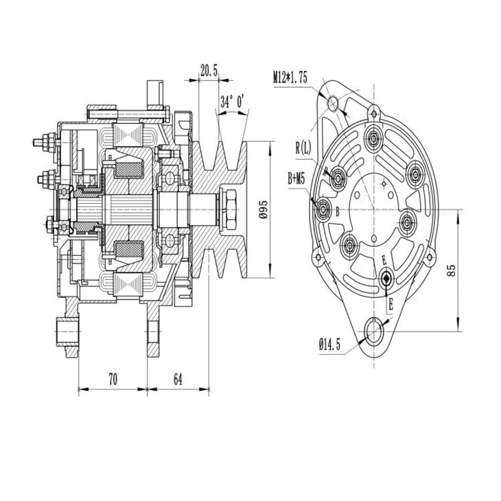 6d125 alternator